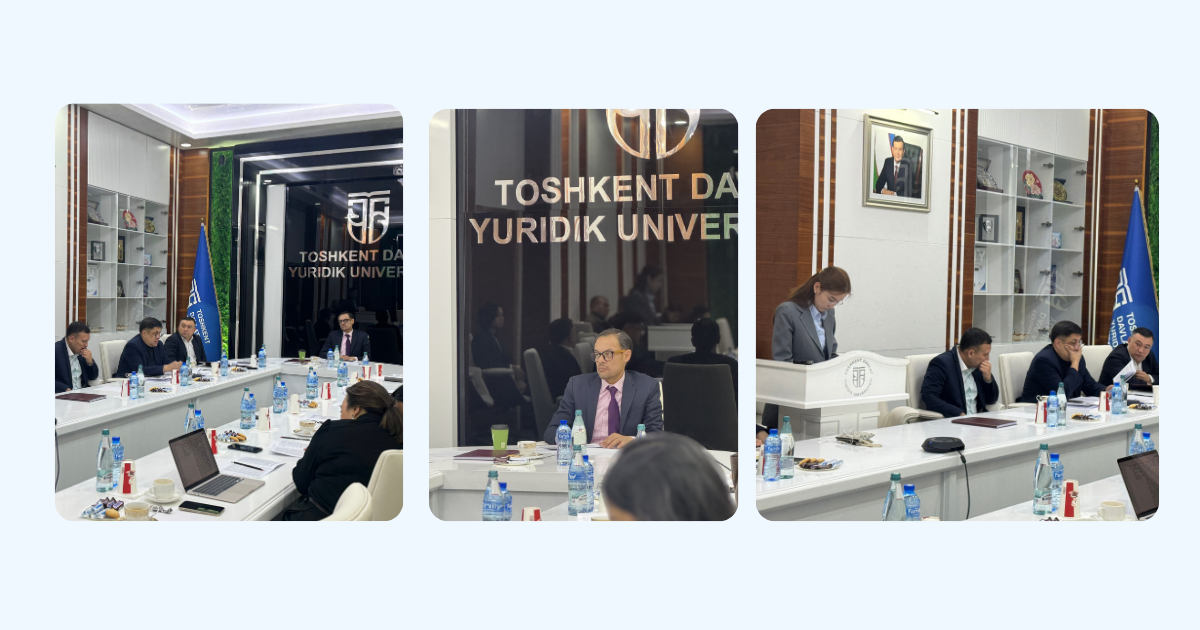 We are pleased to announce that on December 26, 2025, under the chairmanship of Professor Said Gulyamov, the Scientific Council at Tashkent State University of Law