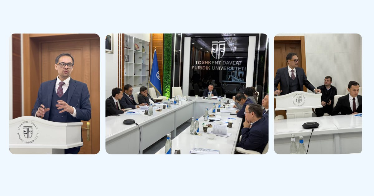 On November 8, 2025, under the scientific supervision of Professor Said Gulyamov, a dissertation defense took place on the topic ;The developmental perspectives of Quantum Law in Uzbekistan;  prepared by Abdikhakimov Islombek Bakhodir ogli